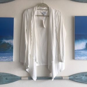 White light weight cardigan, NWT